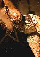 Kelly celebrates her birthday and gets all messy with cake and cream.