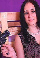 Jane films herself stripping to show off her juggs and pussy