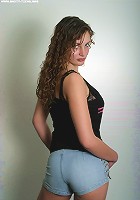 Adorable young beautiful teen with perfect big mountains