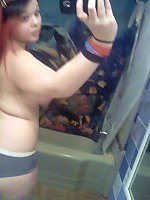 Sexy chubby teen posing