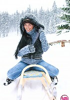 Teenage girl showing her boobies