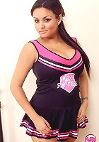 Attractive daring teenager plays