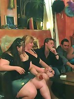 Drunken flirtation and BBW hardcore sex