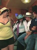 Thick dick fucks fat party slut hard