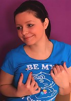 Ellen sucks a cock and gives an amazing tit wank