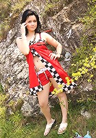 Ellen demonstrates her skills on a bottle