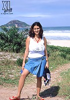 Busty black missie maid cleans and sucks prick too.