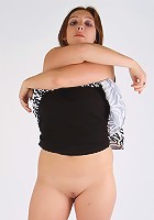 Cute brunette in a sexy dress