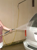 One lucky cock is a good samaritan and helps to hose down Madi Jane’s wet pussy